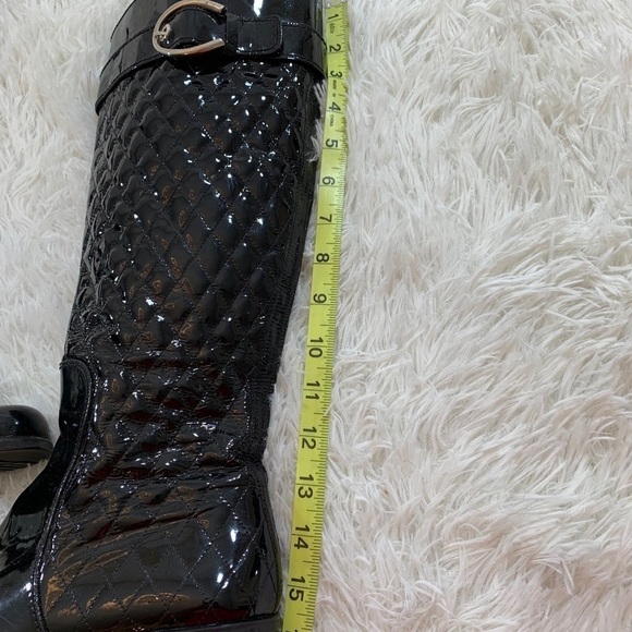 Stuart WEITZMAN BLACK SHINY RIDING BOOTS - Picture 2 of 11